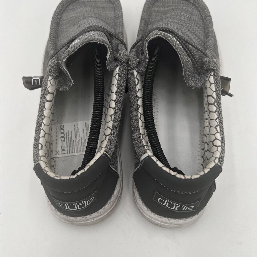 Hey Dude Men's Wally Lock Loafers Size 11 US Gray/Dark Gray - No Insoles - Picture 4 of 6